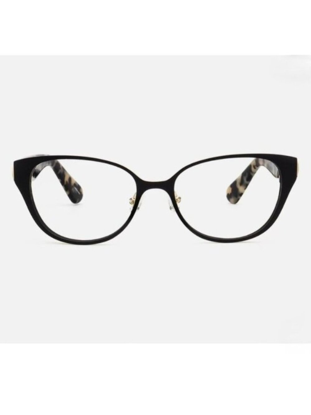 Kate Spade New York NIB Jaydee Cat Eye Eyeglasses Black Gold Tortoise Frame
